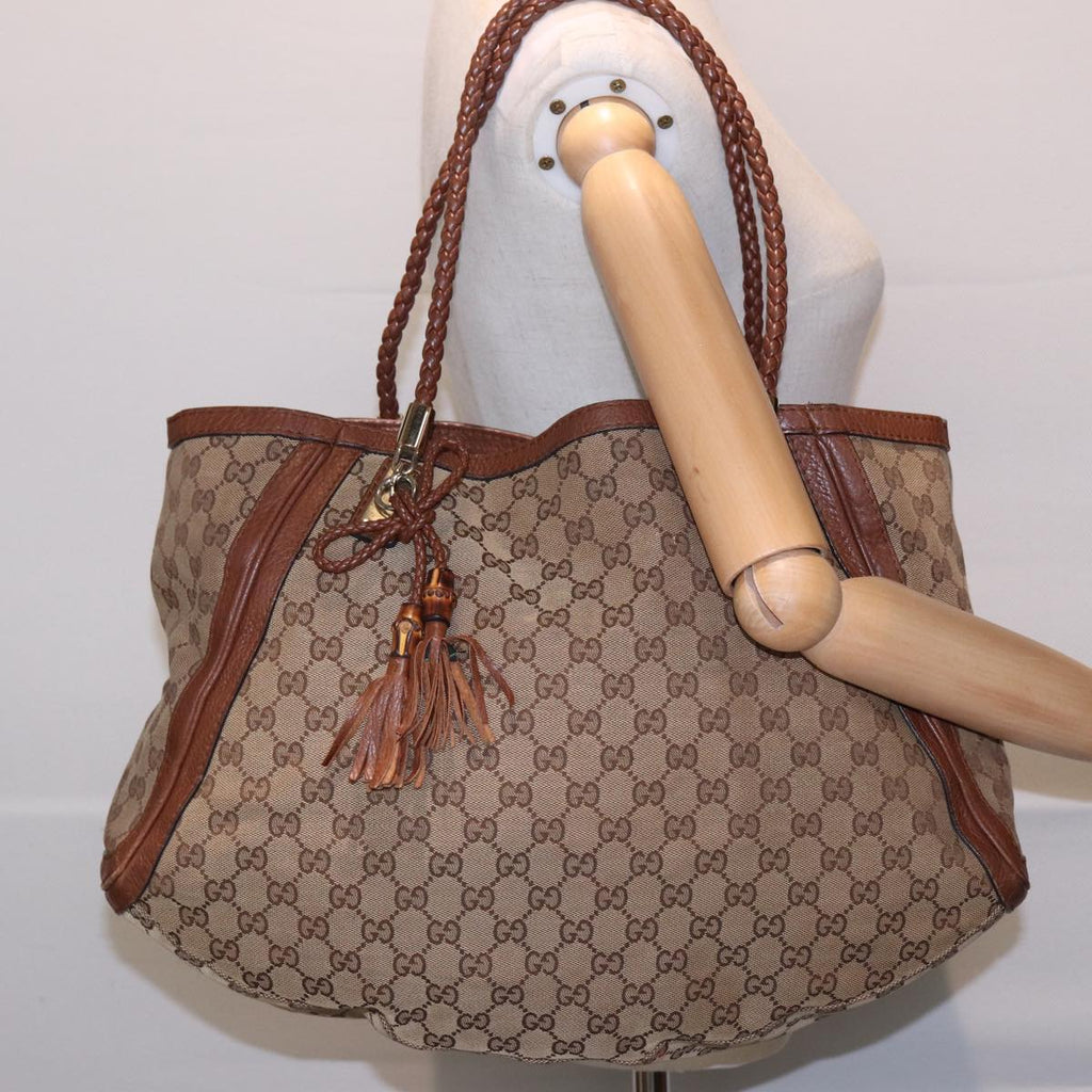 GUCCI GG Canvas Tote Bag Beige 269950 79166
