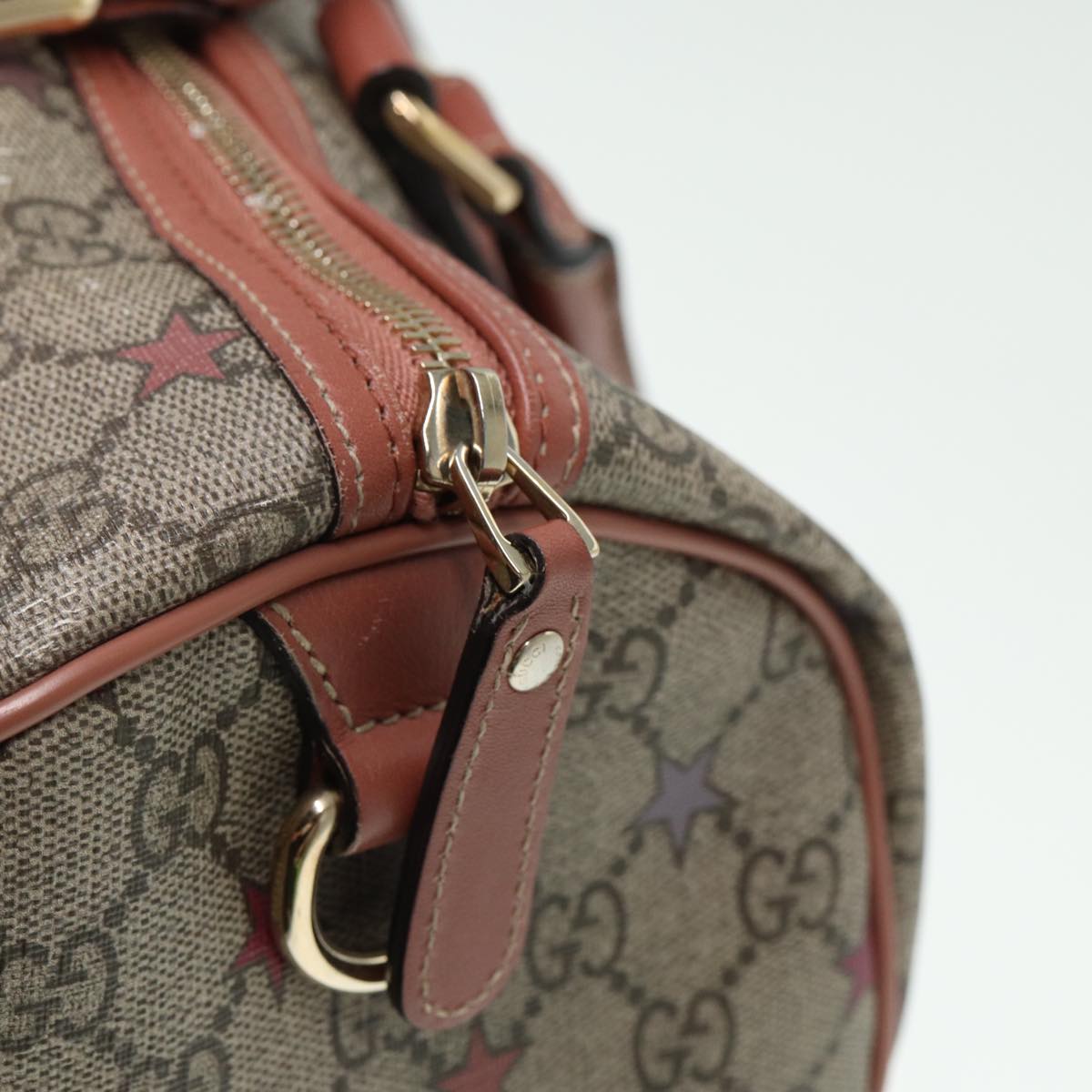 GUCCI GG Supreme Hand Bag PVC Beige 193603 79167