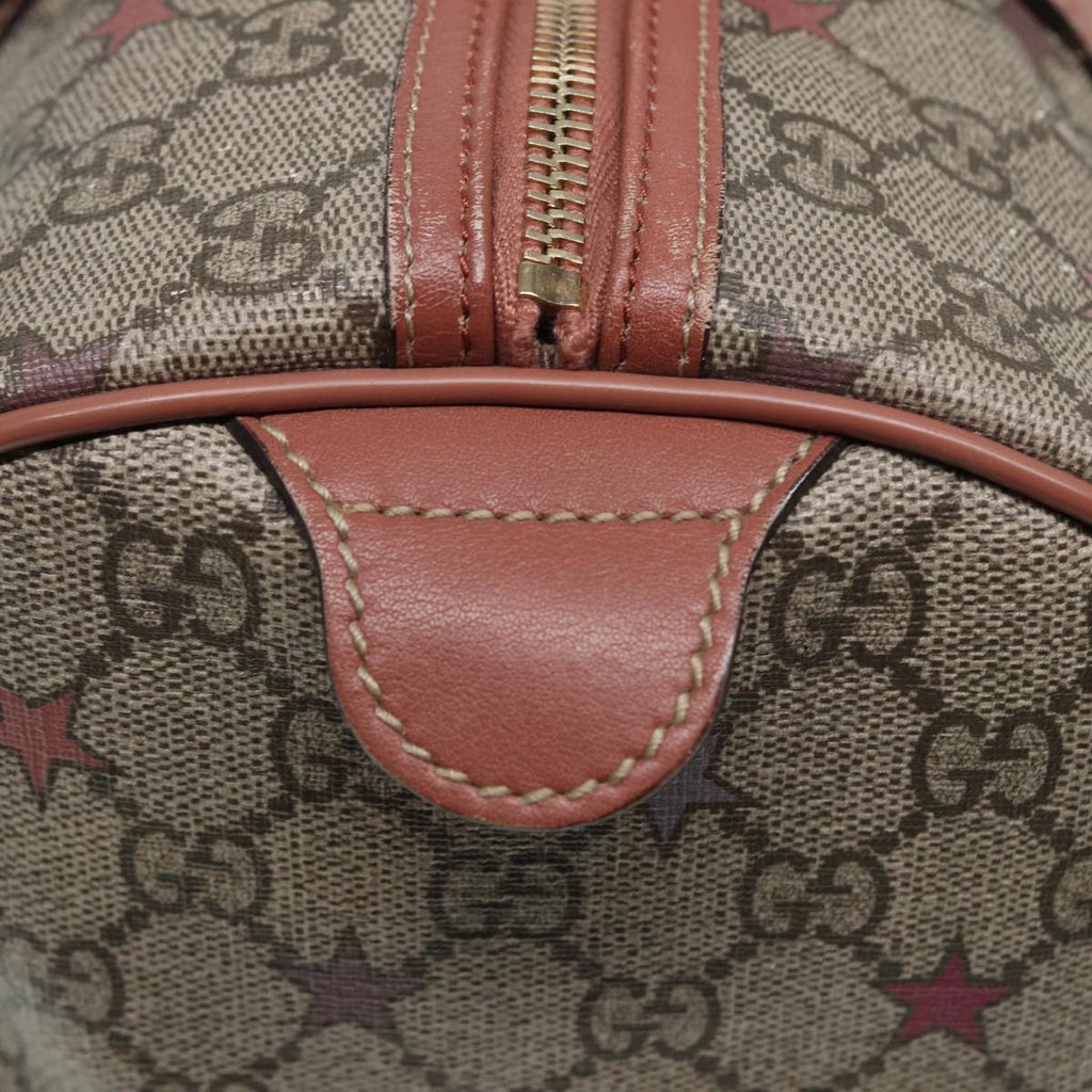 GUCCI GG Supreme Hand Bag PVC Beige 193603 79167