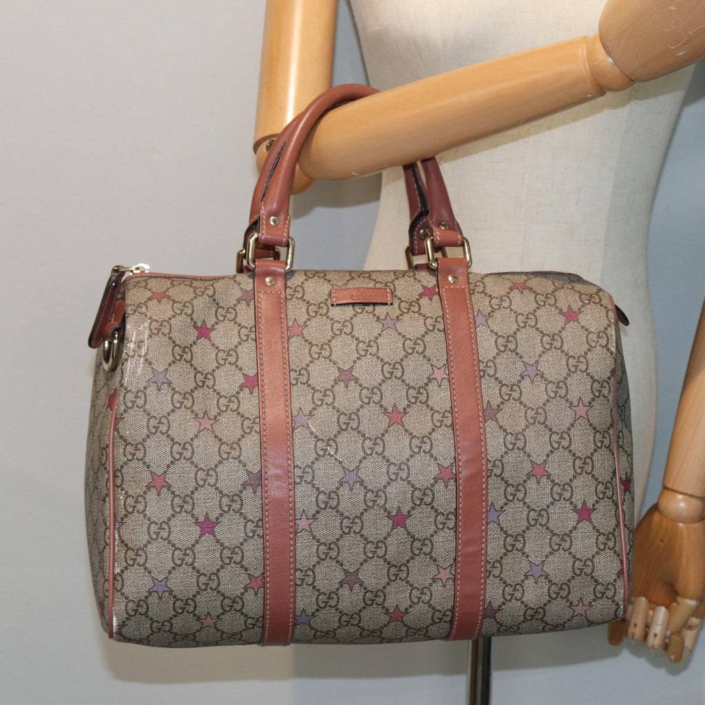 GUCCI GG Supreme Hand Bag PVC Beige 193603 79167