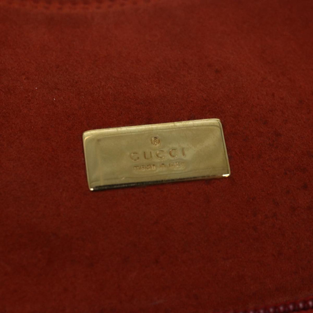 GUCCI Shoulder Bag Suede Orange 001 3386 79169