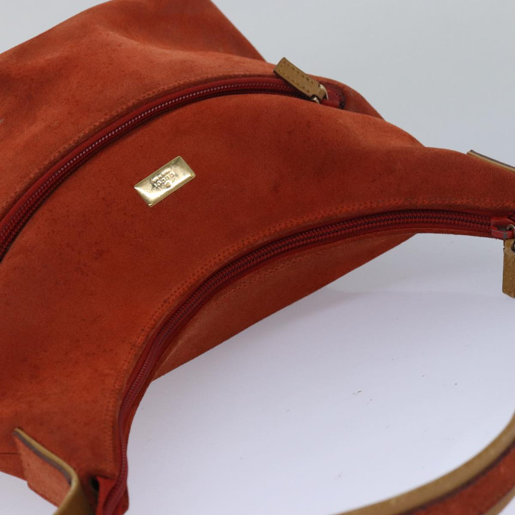 GUCCI Shoulder Bag Suede Orange 001 3386 79169
