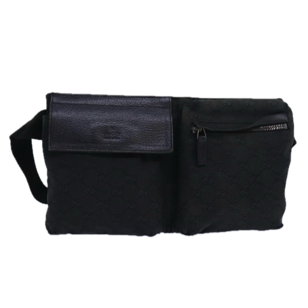 GUCCI GG Canvas Waist bag Black 28566 79171
