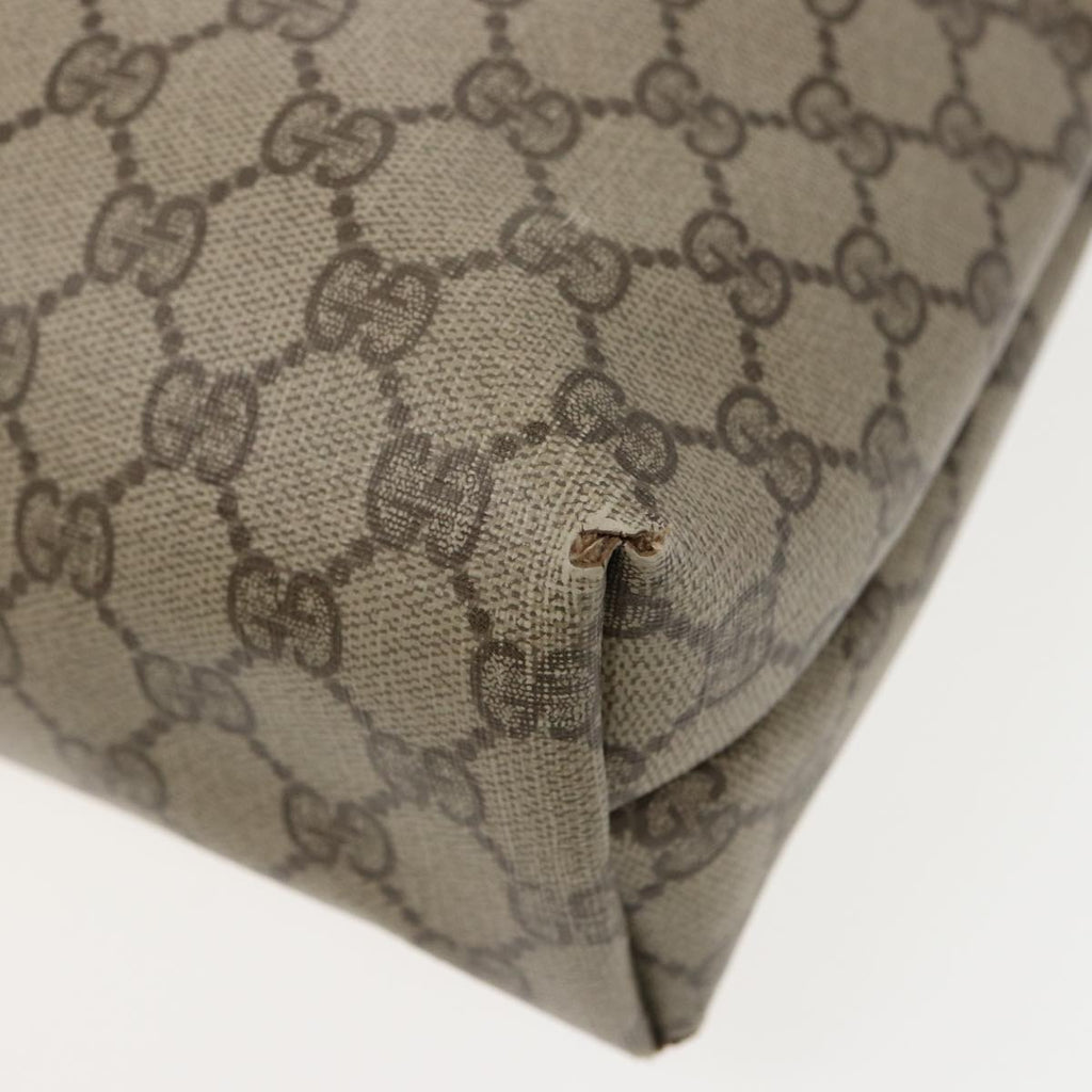 GUCCI GG Supreme Tote Bag PVC Leather Beige 002 123 6130 4021 79172