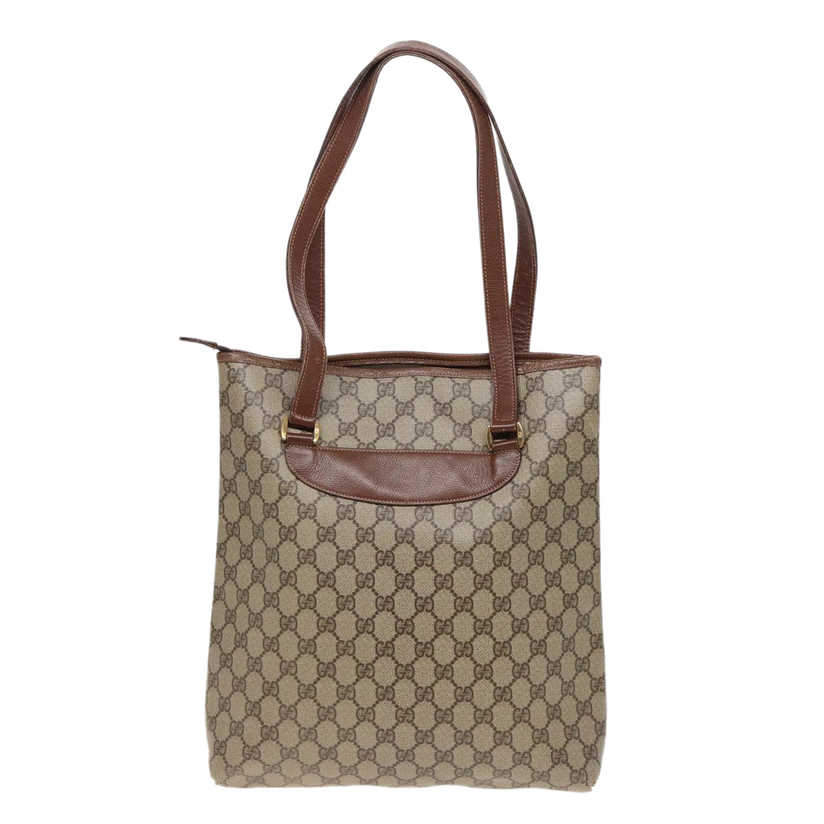 GUCCI GG Supreme Tote Bag PVC Leather Beige 002 123 6130 4021 79172