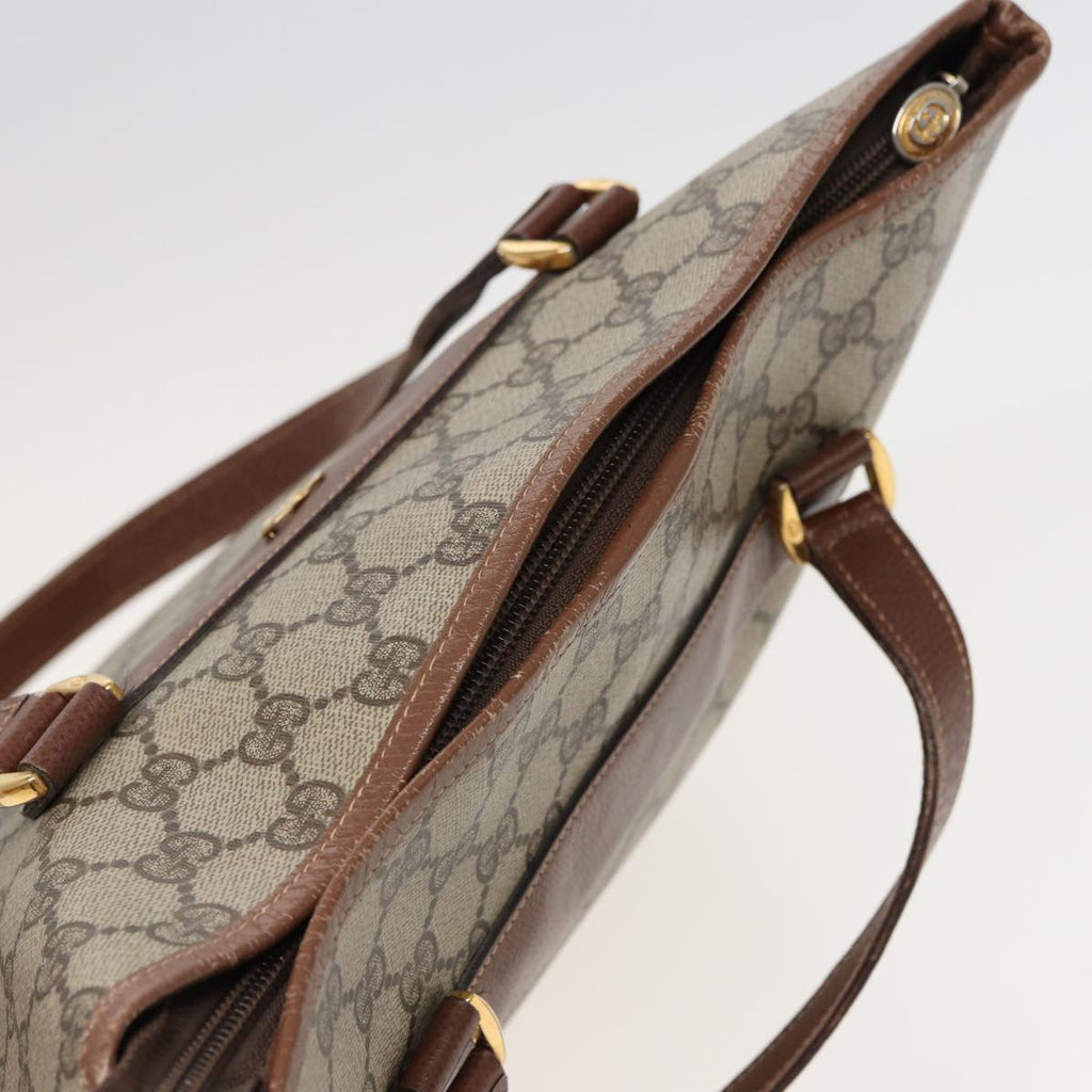 GUCCI GG Supreme Tote Bag PVC Leather Beige 002 123 6130 4021 79172
