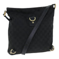 GUCCI GG Canvas Shoulder Bag Black 131326 79173