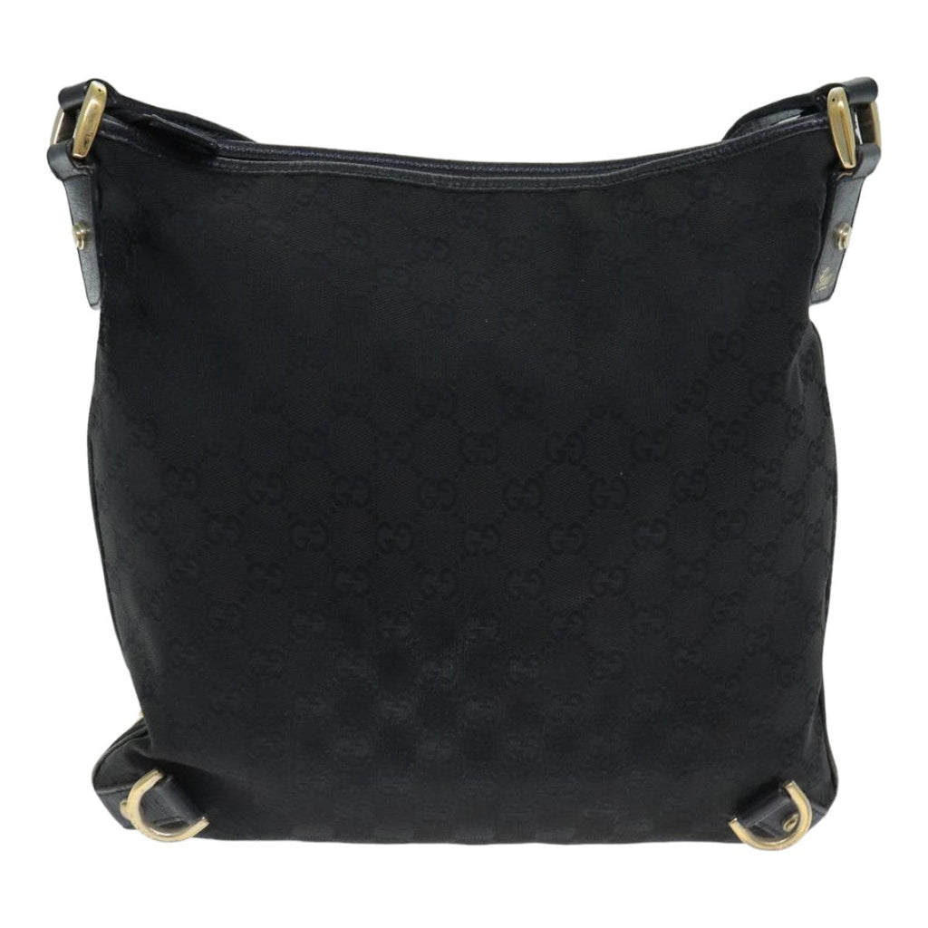 GUCCI GG Canvas Shoulder Bag Black 131326 79173