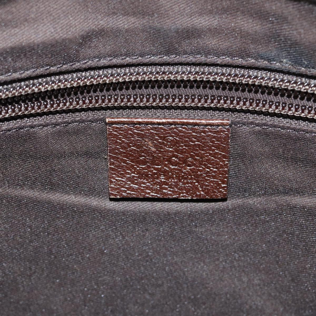 GUCCI GG Canvas Shoulder Bag Beige Brown 122790 79174