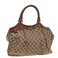 GUCCI GG Canvas Hand Bag Beige 211944 79175