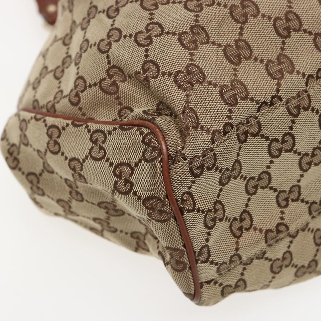 GUCCI GG Canvas Hand Bag Beige 211944 79175