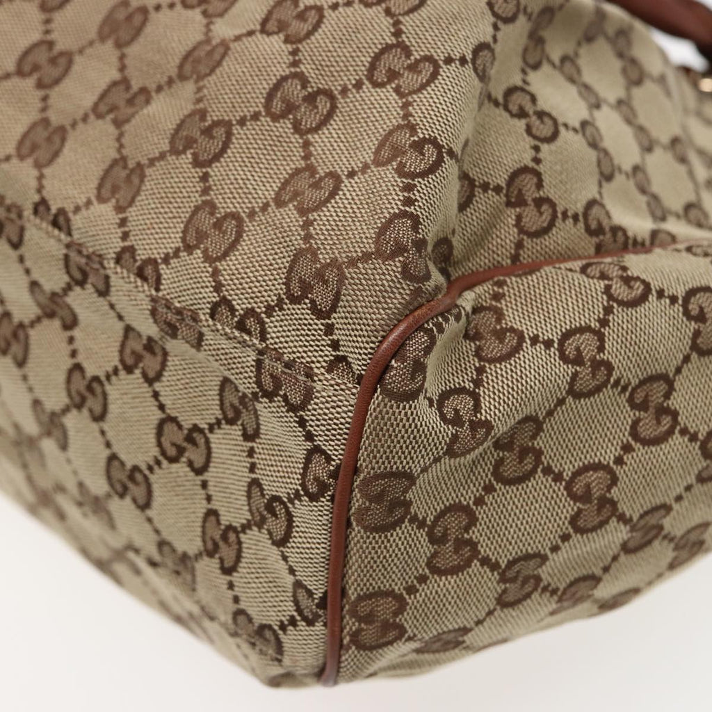 GUCCI GG Canvas Hand Bag Beige 211944 79175