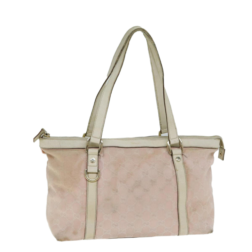 GUCCI GG Canvas Tote Bag Pink 141470 79177