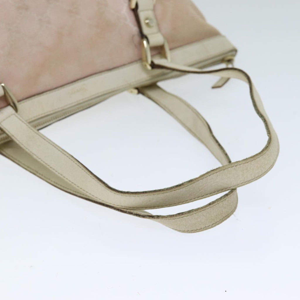 GUCCI GG Canvas Tote Bag Pink 141470 79177