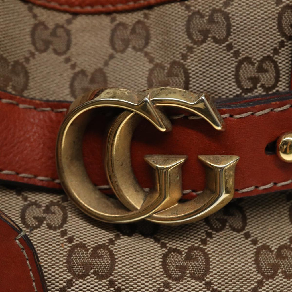 GUCCI GG Canvas Hand Bag Beige 247183 79179