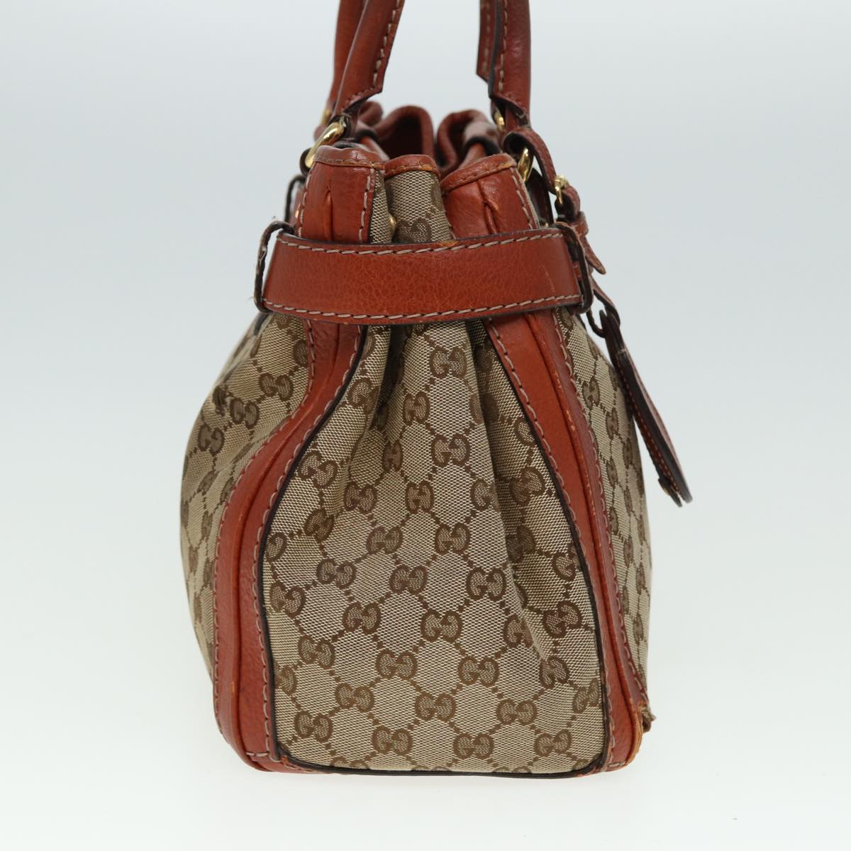 GUCCI GG Canvas Hand Bag Beige 247183 79179