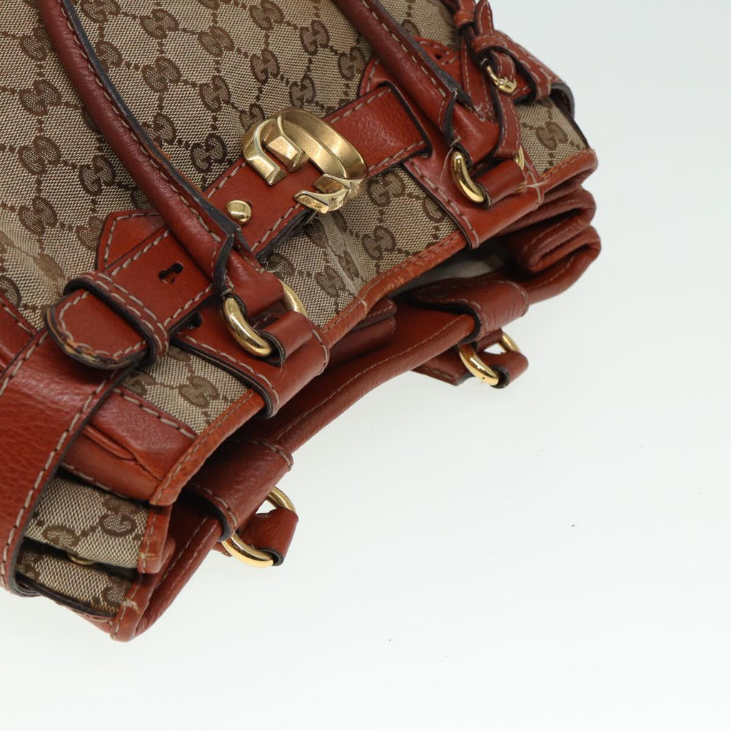 GUCCI GG Canvas Hand Bag Beige 247183 79179