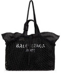CANVAS FISHNET LAYER LOGO PRINT BAG