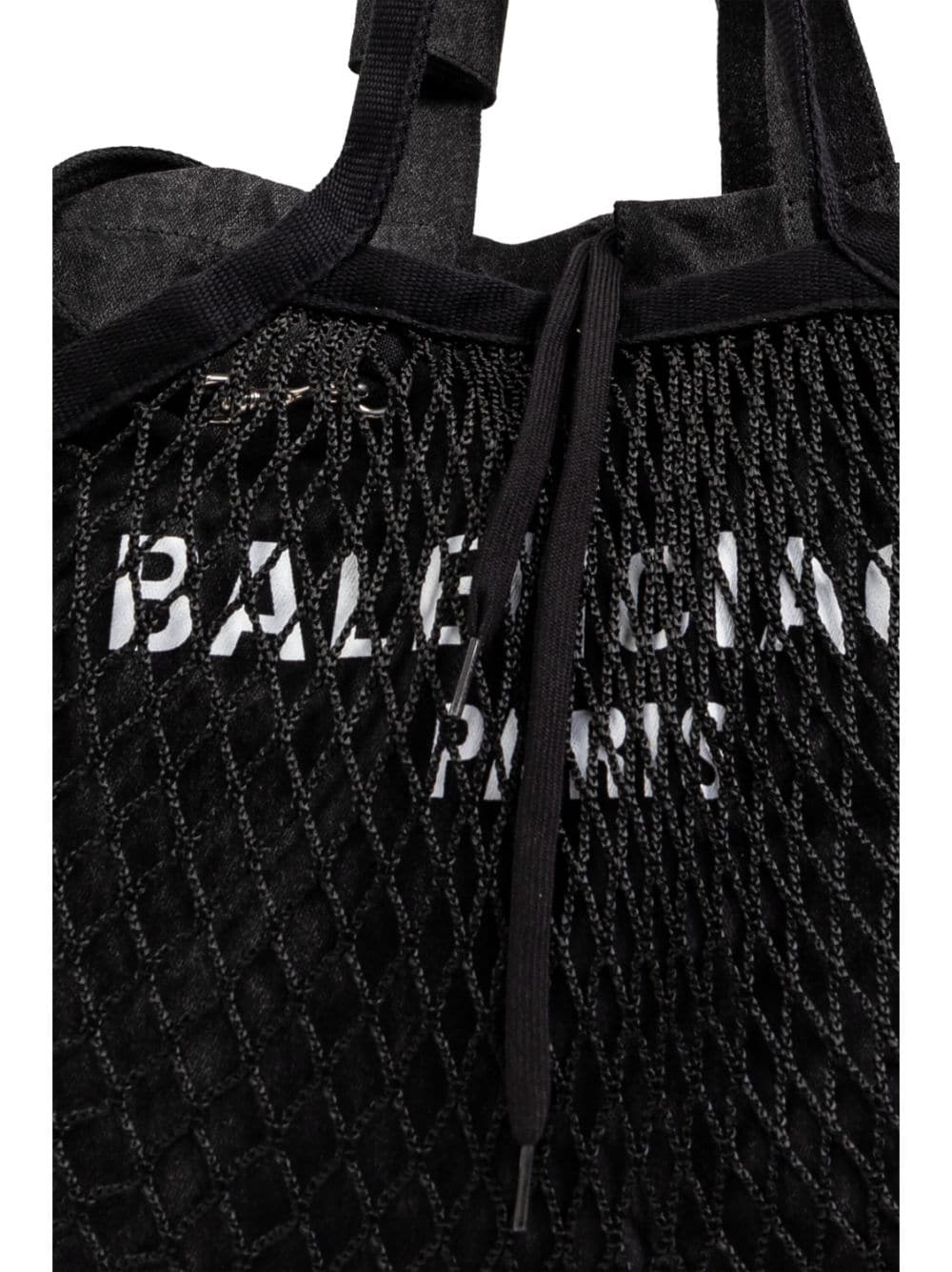 CANVAS FISHNET LAYER LOGO PRINT BAG