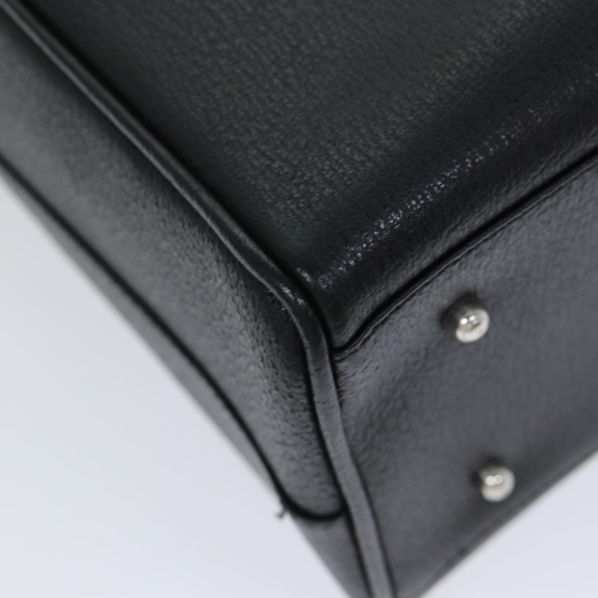 GUCCI Hand Bag Leather Black 79182