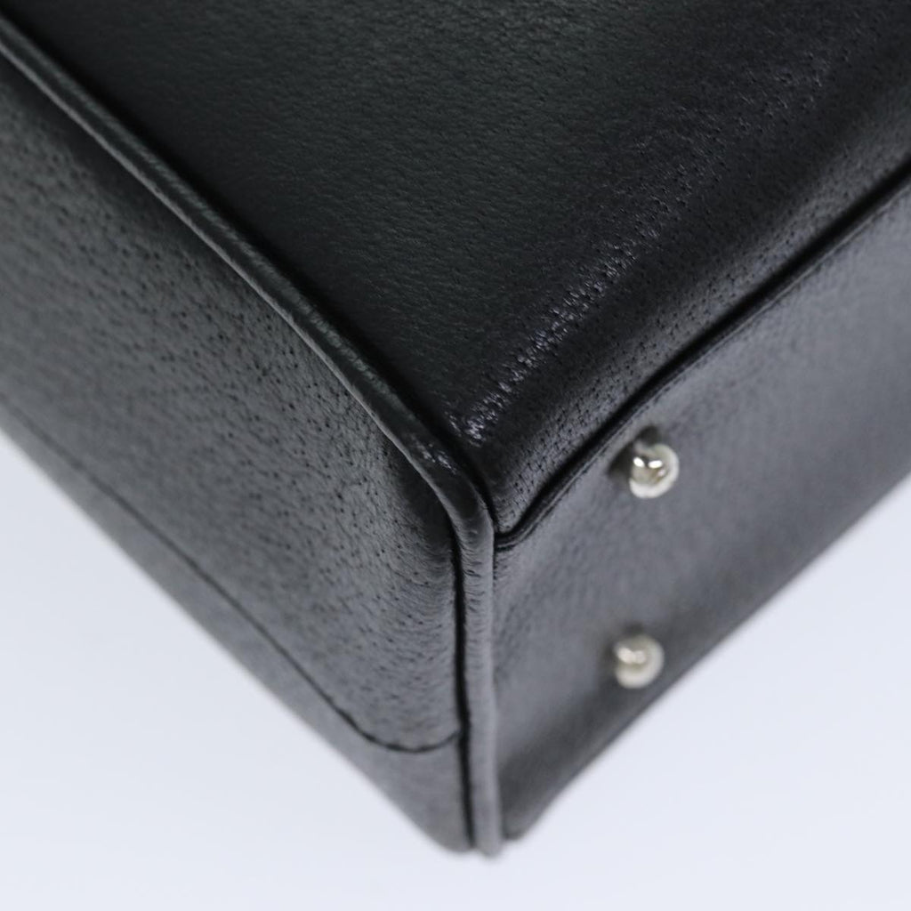 GUCCI Hand Bag Leather Black 79182