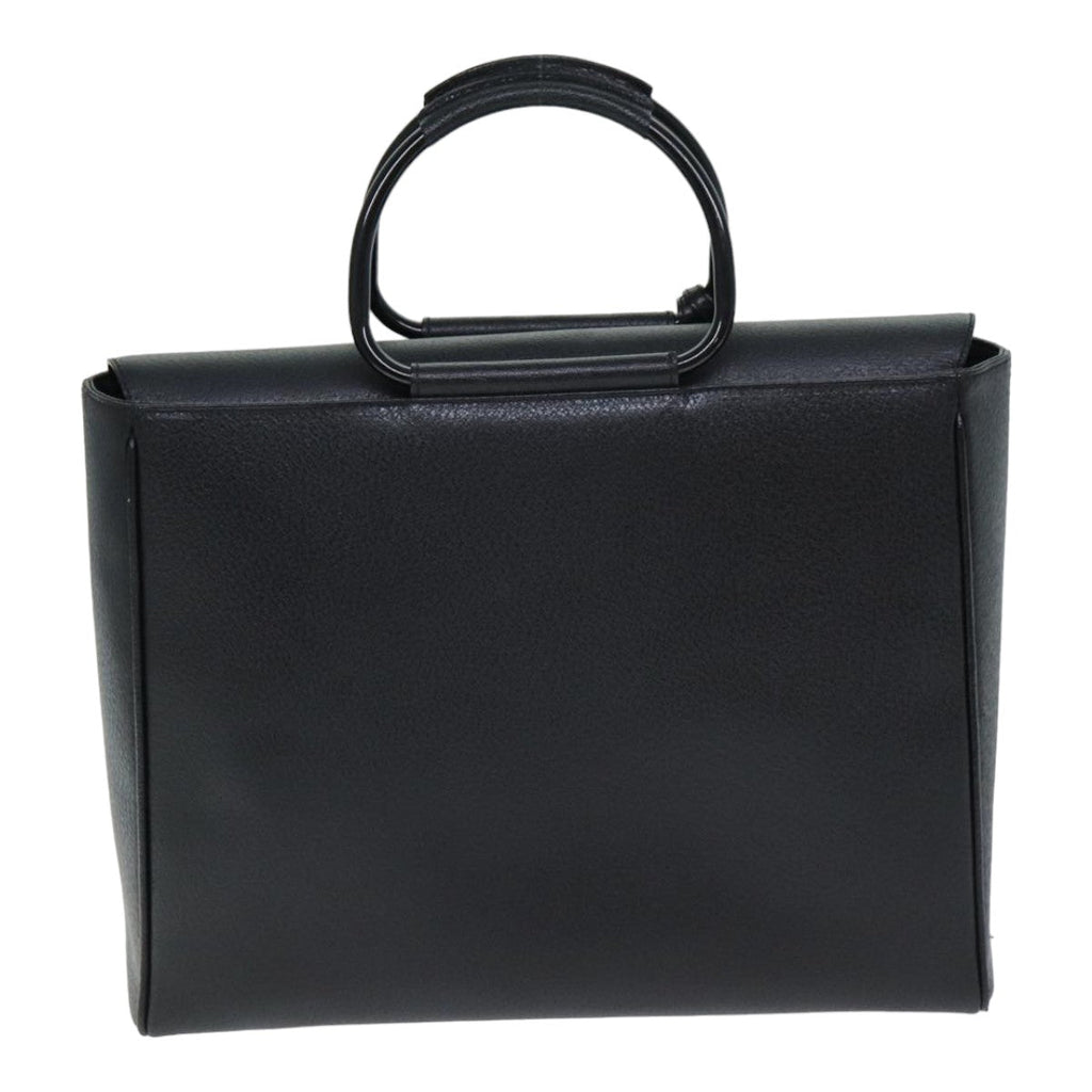 GUCCI Hand Bag Leather Black 79182