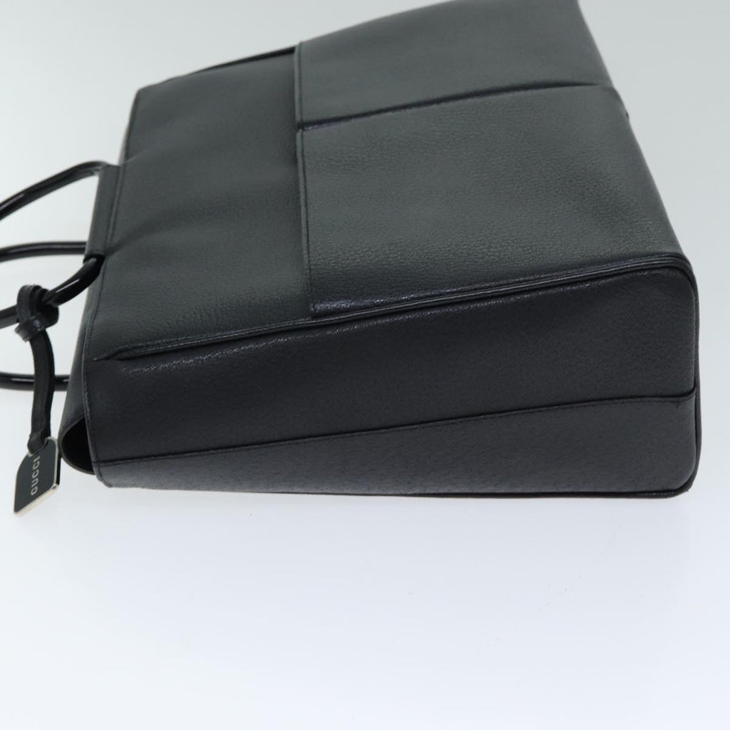 GUCCI Hand Bag Leather Black 79182