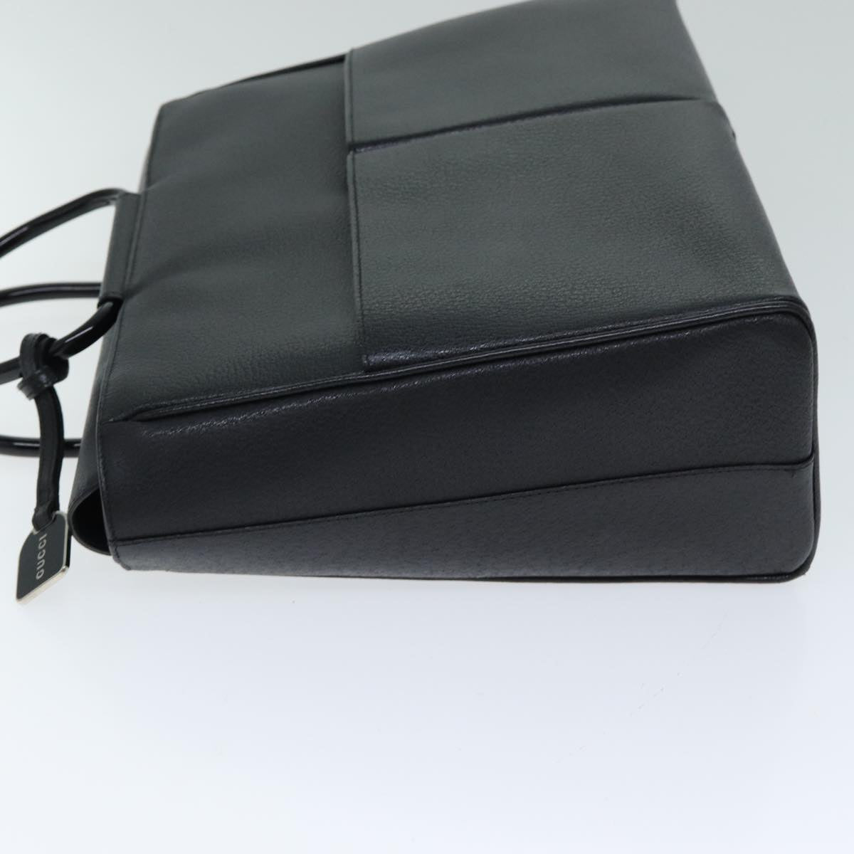 GUCCI Hand Bag Leather Black 79182