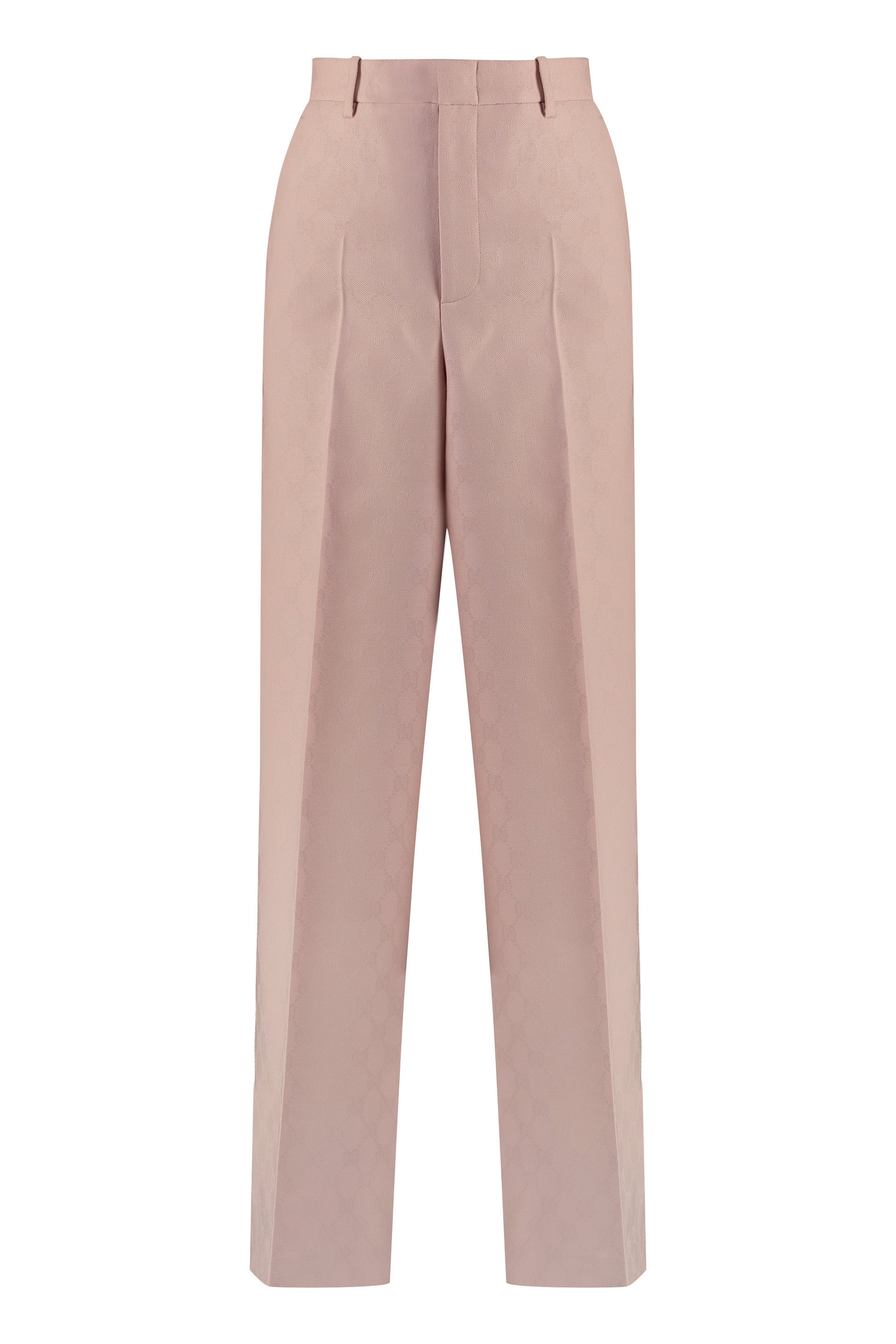 GUCCI Elegant Wool Trousers with Iconic Motif