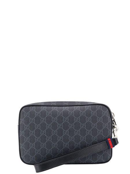 GUCCI Mini GG Supreme Canvas Pouch Handbag 23x16x5cm