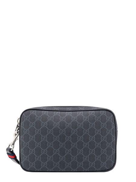 GUCCI Mini GG Supreme Canvas Pouch Handbag 23x16x5cm