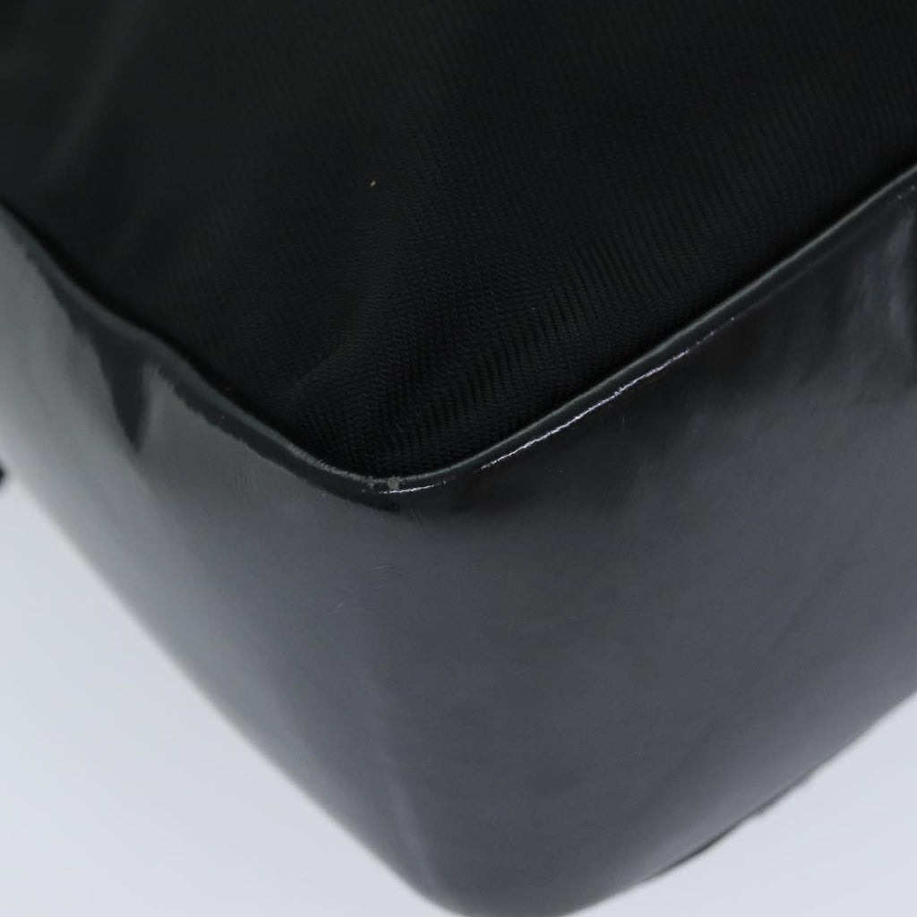 GUCCI Bamboo Hand Bag Nylon Black 000 1014 0575 5 79211