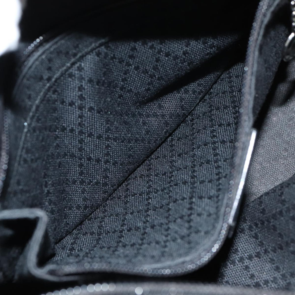 GUCCI Bamboo Hand Bag Nylon Black 000 1014 0575 5 79211