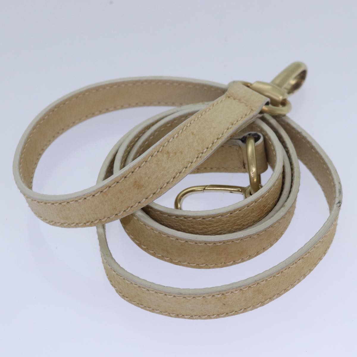 GUCCI Bamboo Hand Bag Suede 2way Beige 79215