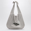 Balenciaga New Jersey Heather Grey Hobo Bag Men
