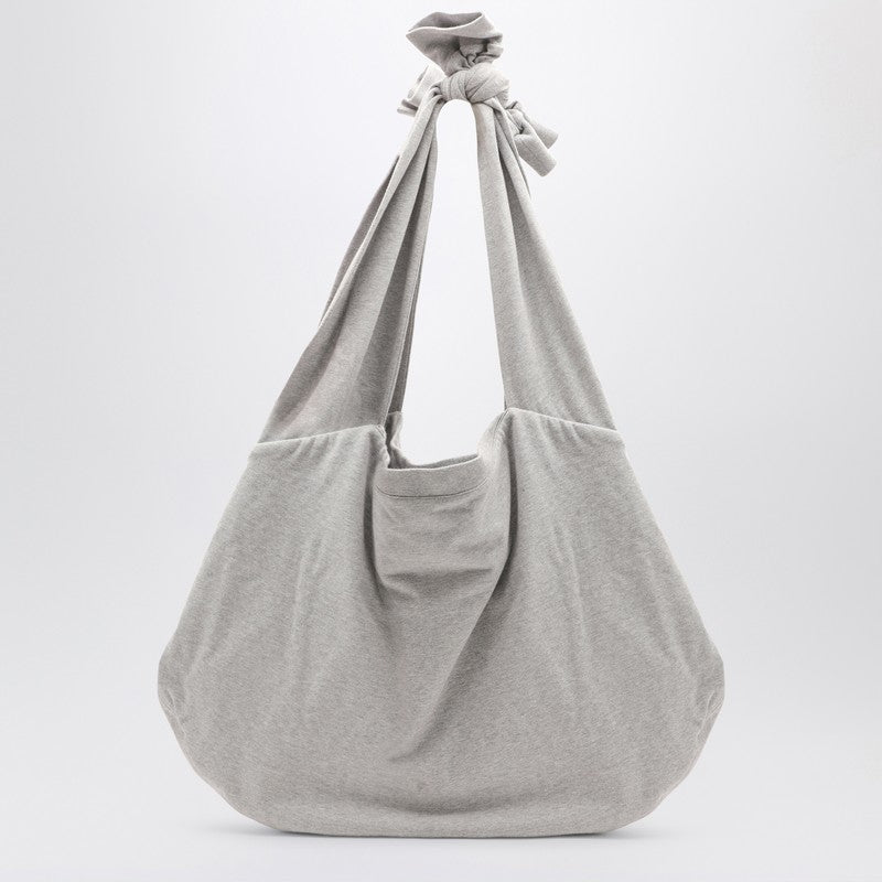 Balenciaga New Jersey Heather Grey Hobo Bag Men