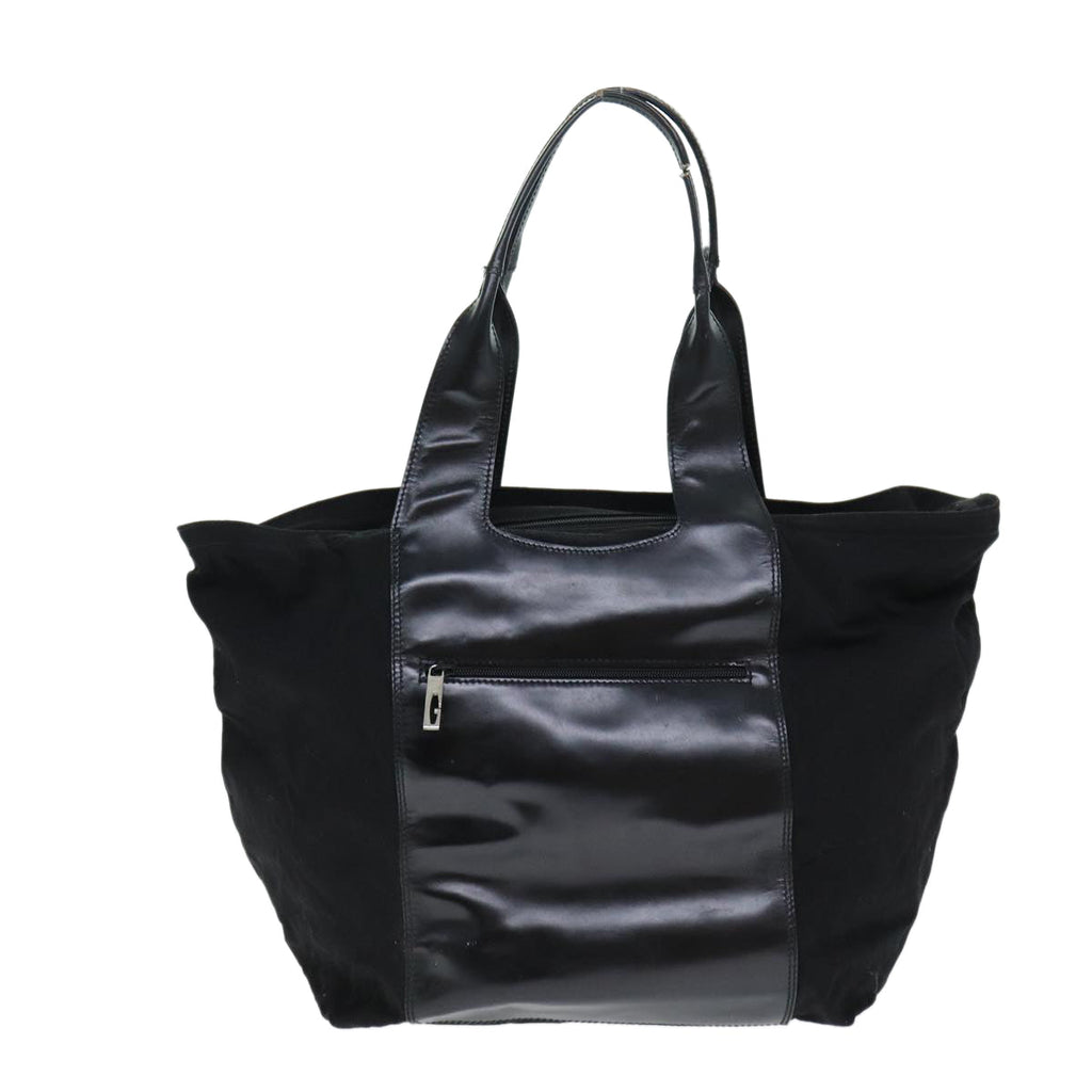 GUCCI Tote Bag Leather Canvas Black 019 2058 79287
