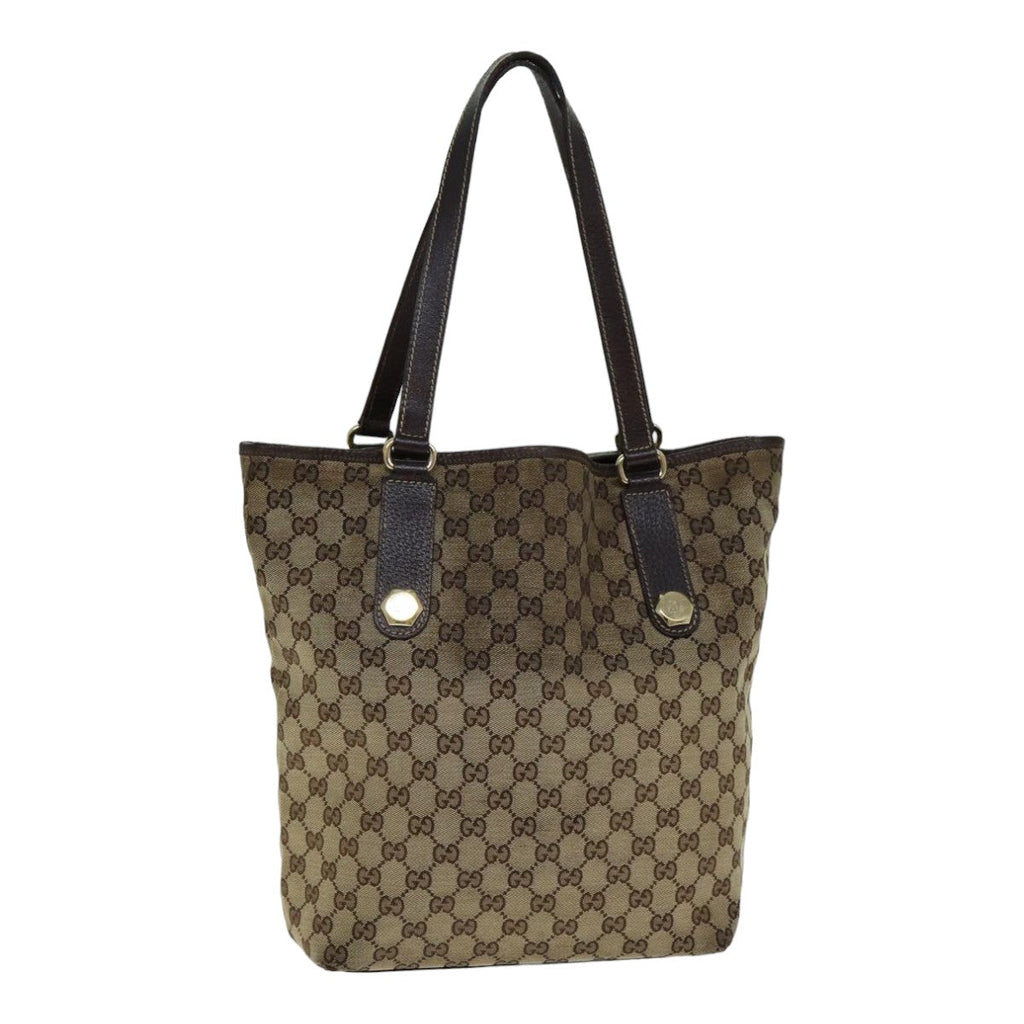 GUCCI GG Canvas Tote Bag Beige 158009 79289