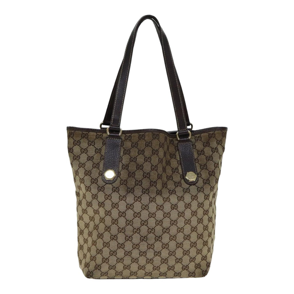 GUCCI GG Canvas Tote Bag Beige 158009 79289