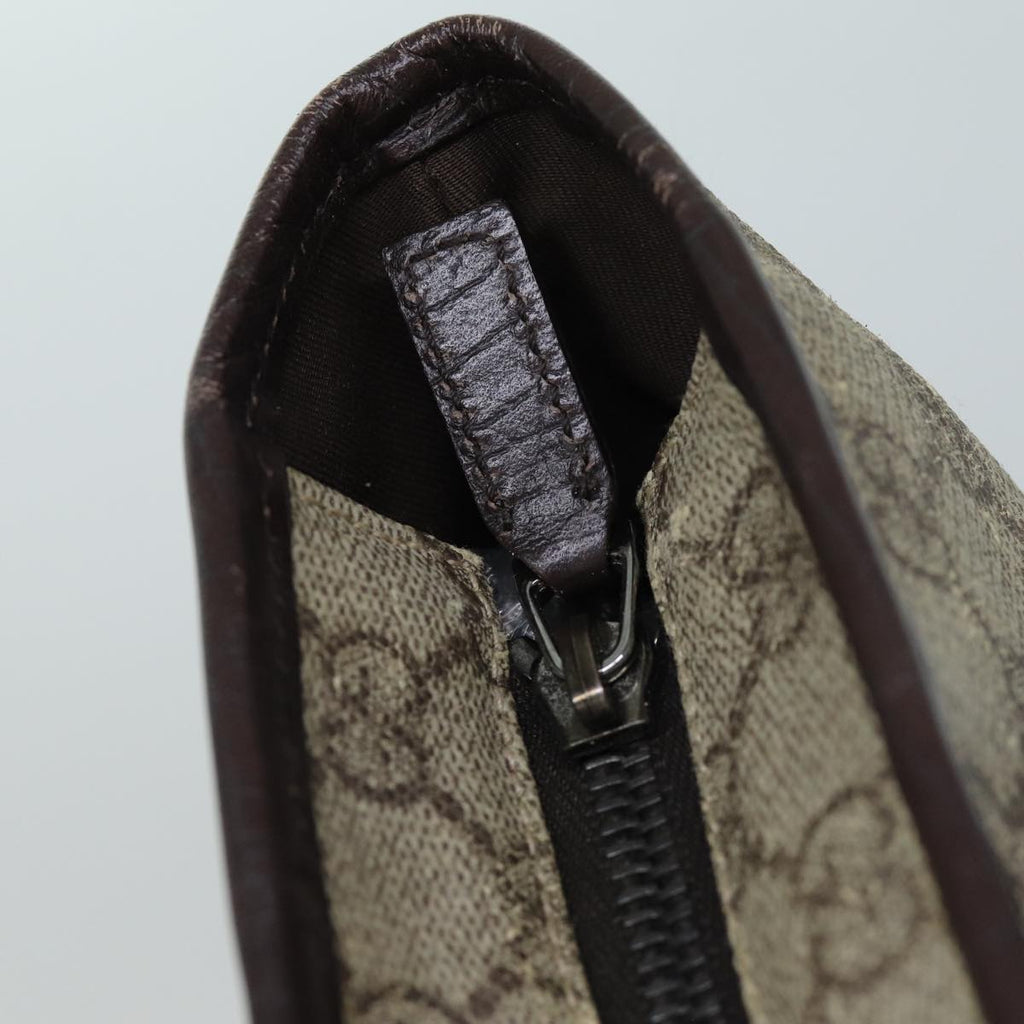GUCCI GG Supreme Tote Bag PVC Leather Beige Brown 181086 79290