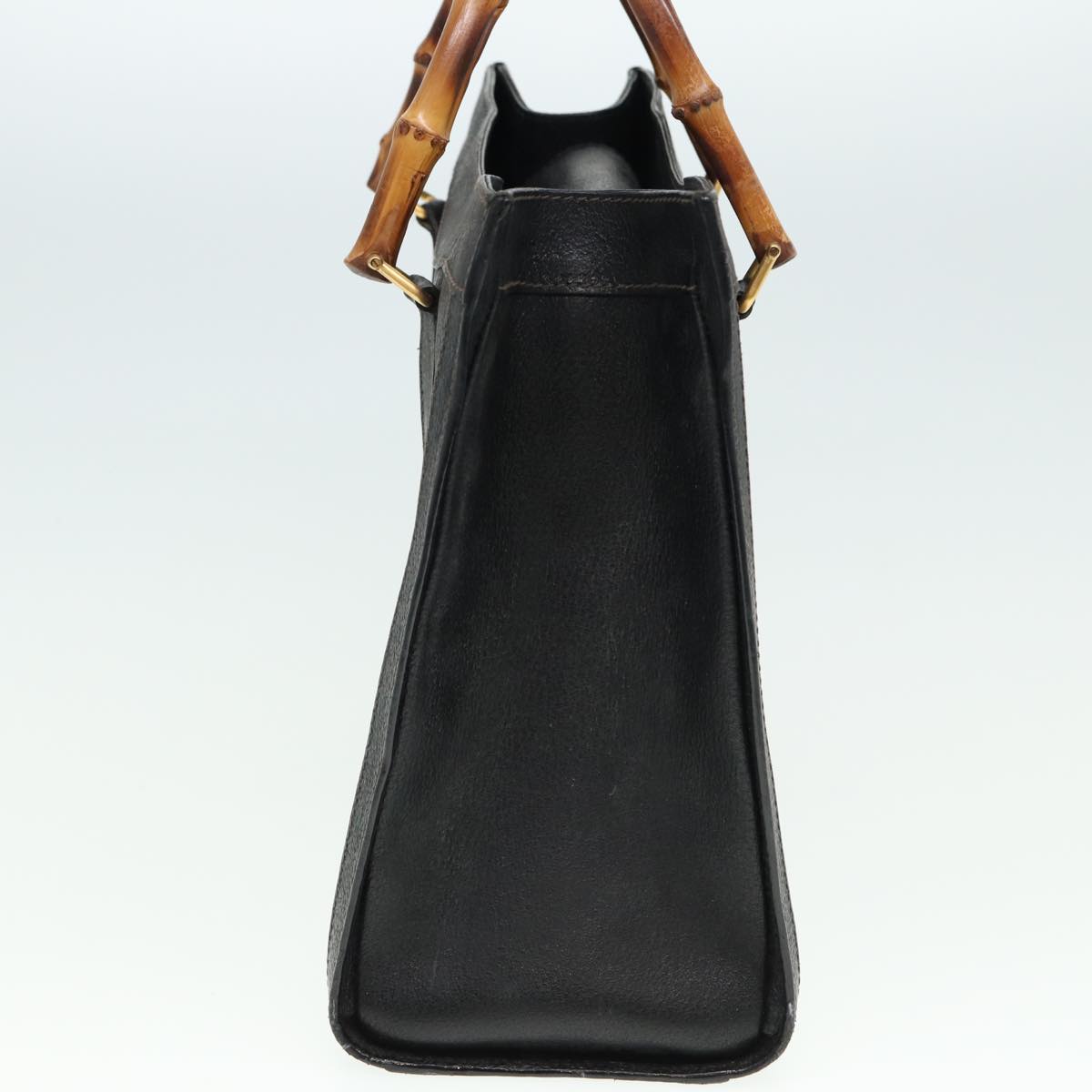 GUCCI Bamboo Hand Bag Leather Black 002 123 0260 79292