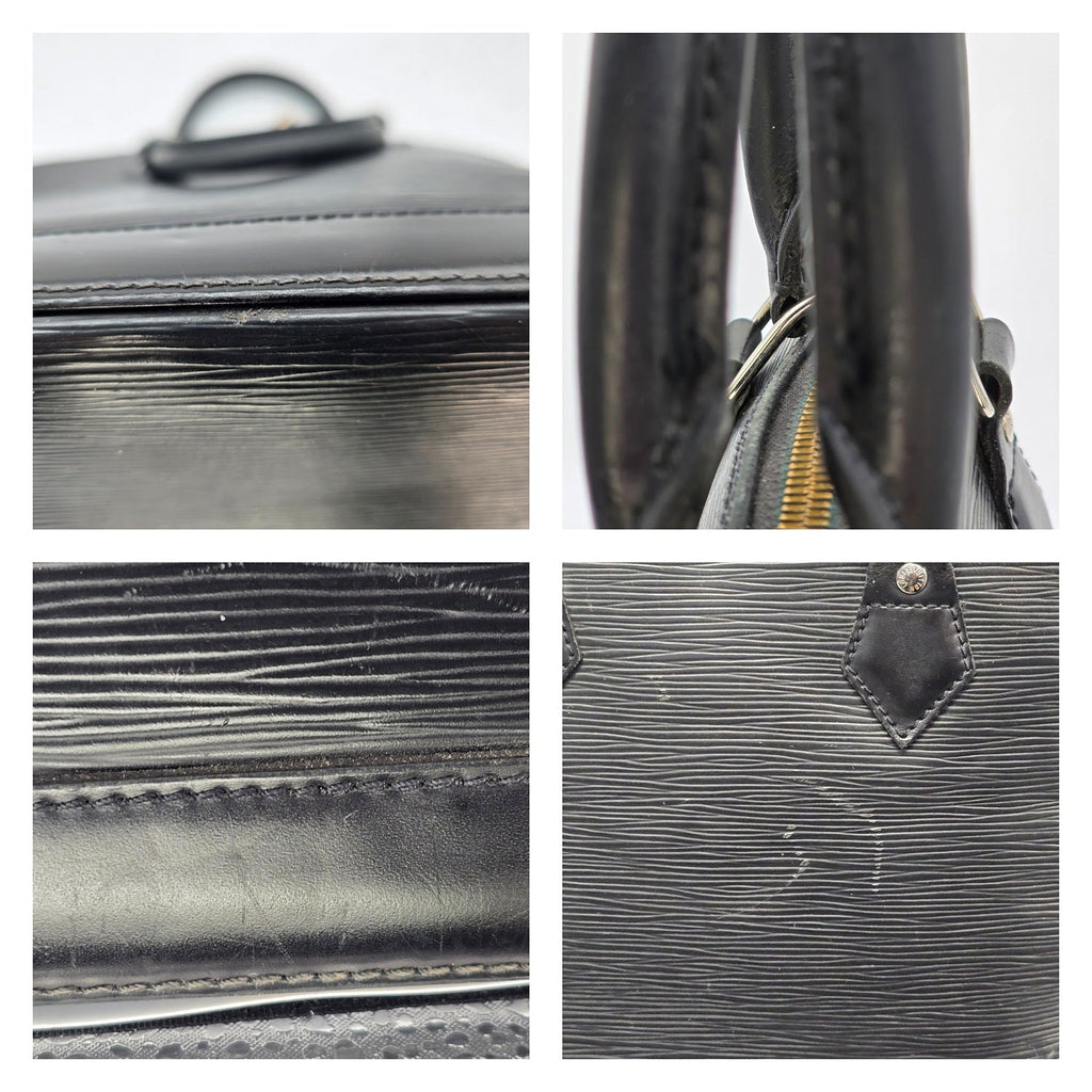 Louis Vuitton 2006 Black EPI Alma PM Satchel