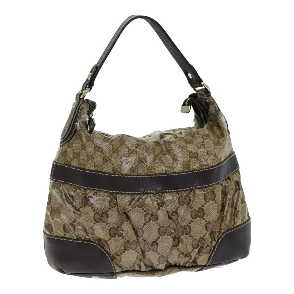 GUCCI GG Crystal Shoulder Bag Beige 223965 79308