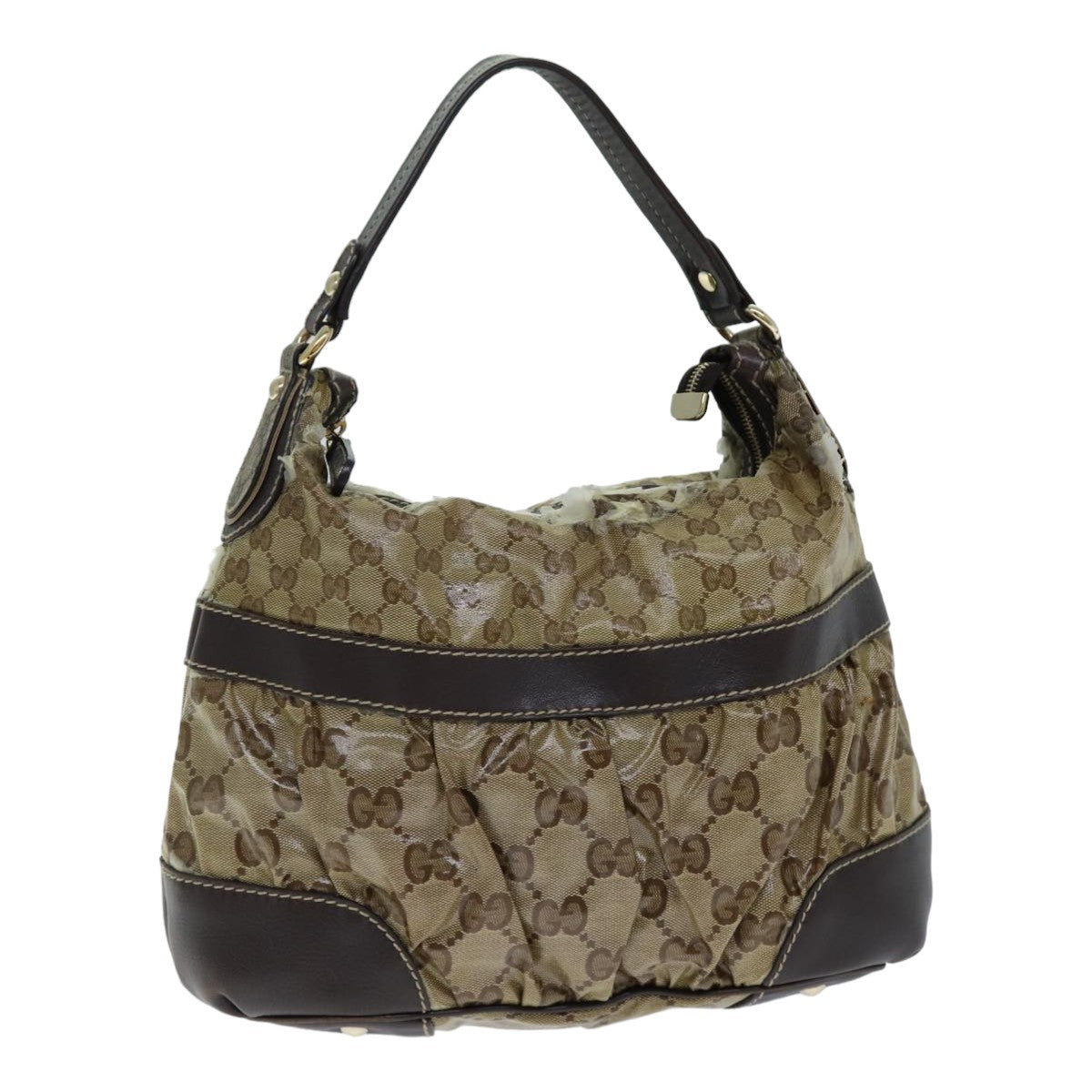 GUCCI GG Crystal Shoulder Bag Beige 223965 79308