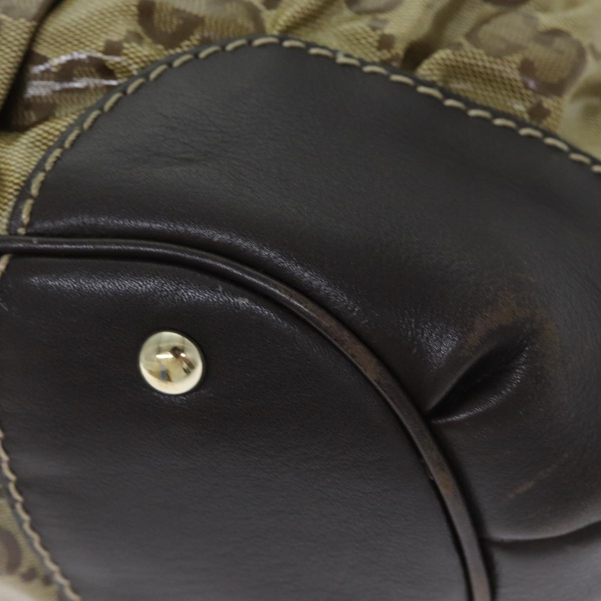 GUCCI GG Crystal Shoulder Bag Beige 223965 79308