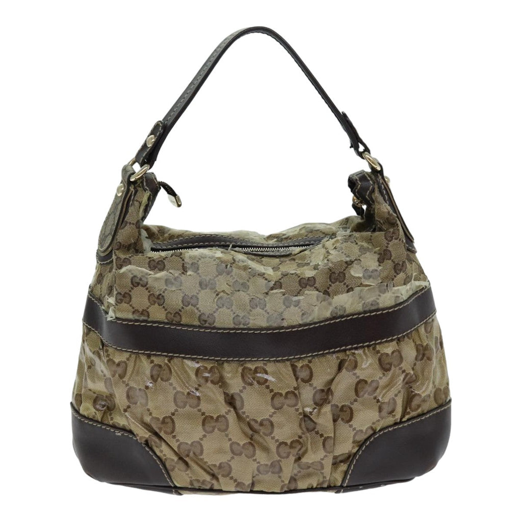 GUCCI GG Crystal Shoulder Bag Beige 223965 79308