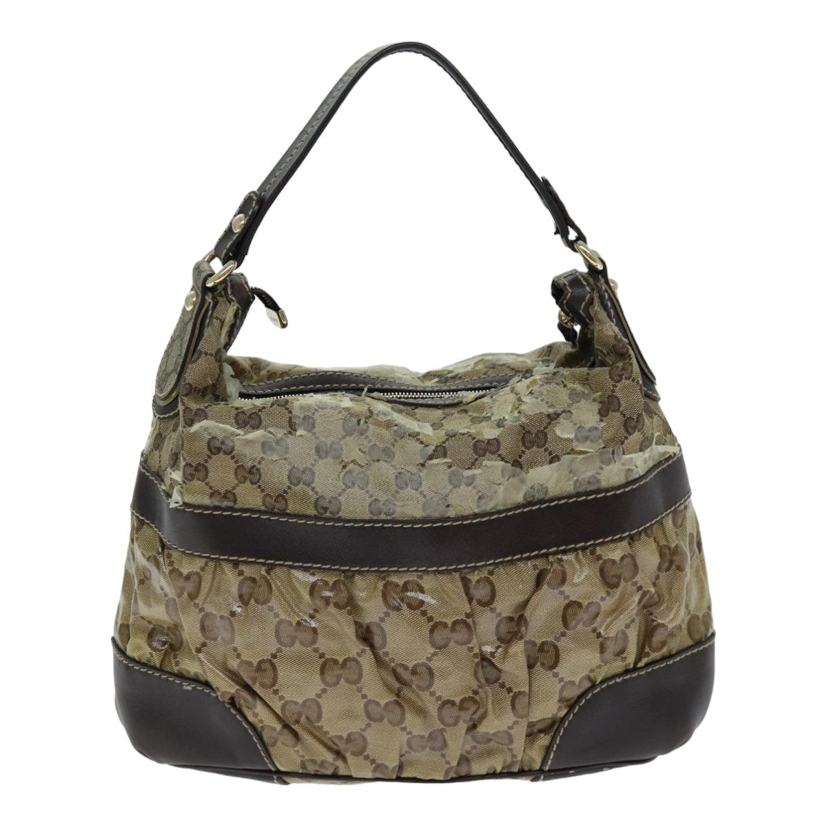 GUCCI GG Crystal Shoulder Bag Beige 223965 79308