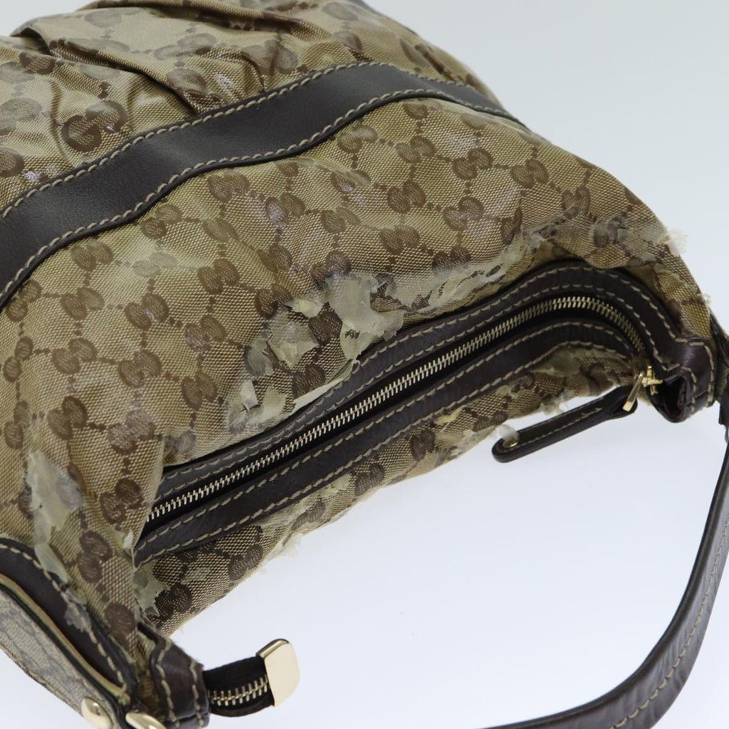 GUCCI GG Crystal Shoulder Bag Beige 223965 79308