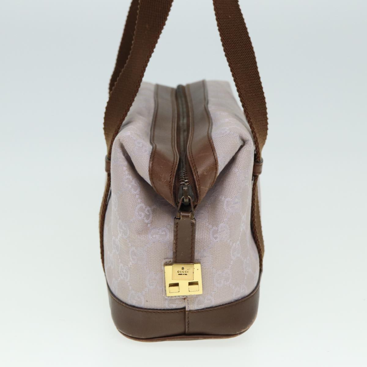 GUCCI GG Canvas Hand Bag Purple 92734 79309