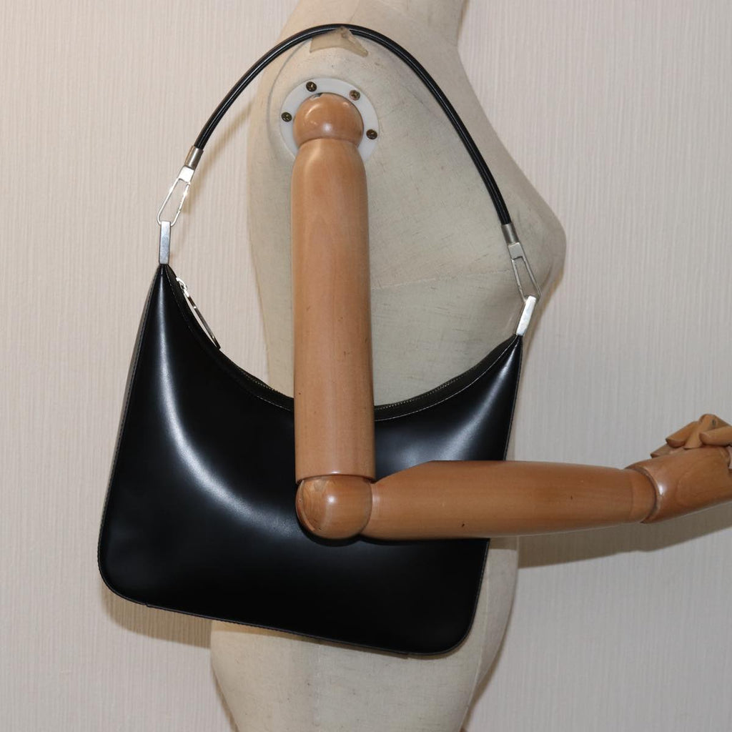 GUCCI Shoulder Bag Leather Black 001 3812 002122 79321